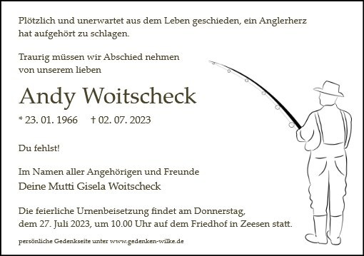 Erinnerungsbild für André Woitscheck