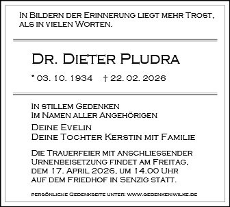 Profilbild von Dr. Dieter Pludra