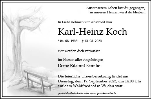 Erinnerungsbild für Karl-Heinz Koch