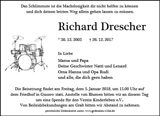 Erinnerungsbild für Richard Drescher