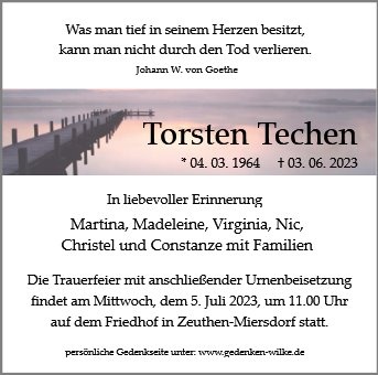 Erinnerungsbild für Herr Torsten Techen